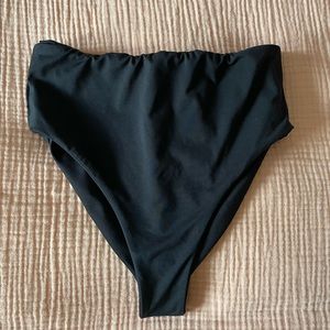 Londre Bodywear, black high waisted swim bottoms. Size small.